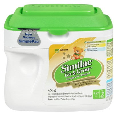 Similac Go & Grow with Omega-3 & Omega-6, 658 g Powder - Formulated to help bridge the nutritional gaps that can be associated with the transition to table foods.